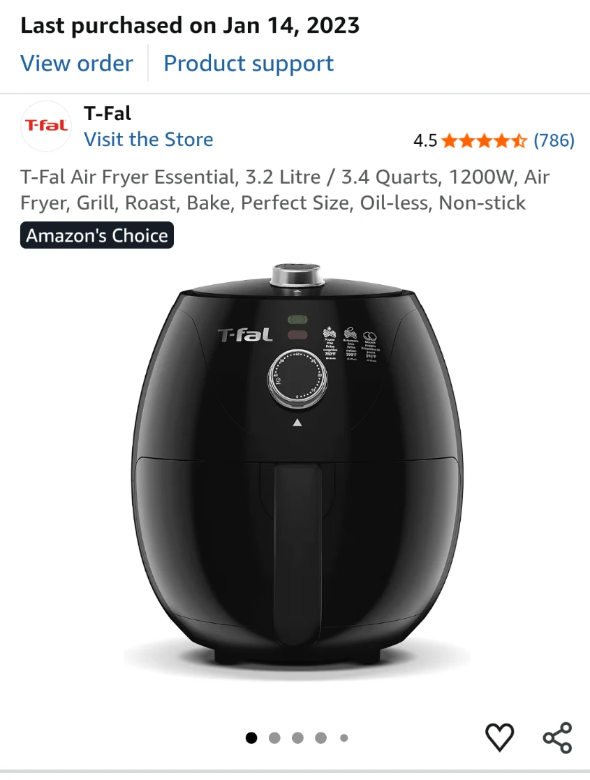 T-fal Black Air Fryer - photo 4
