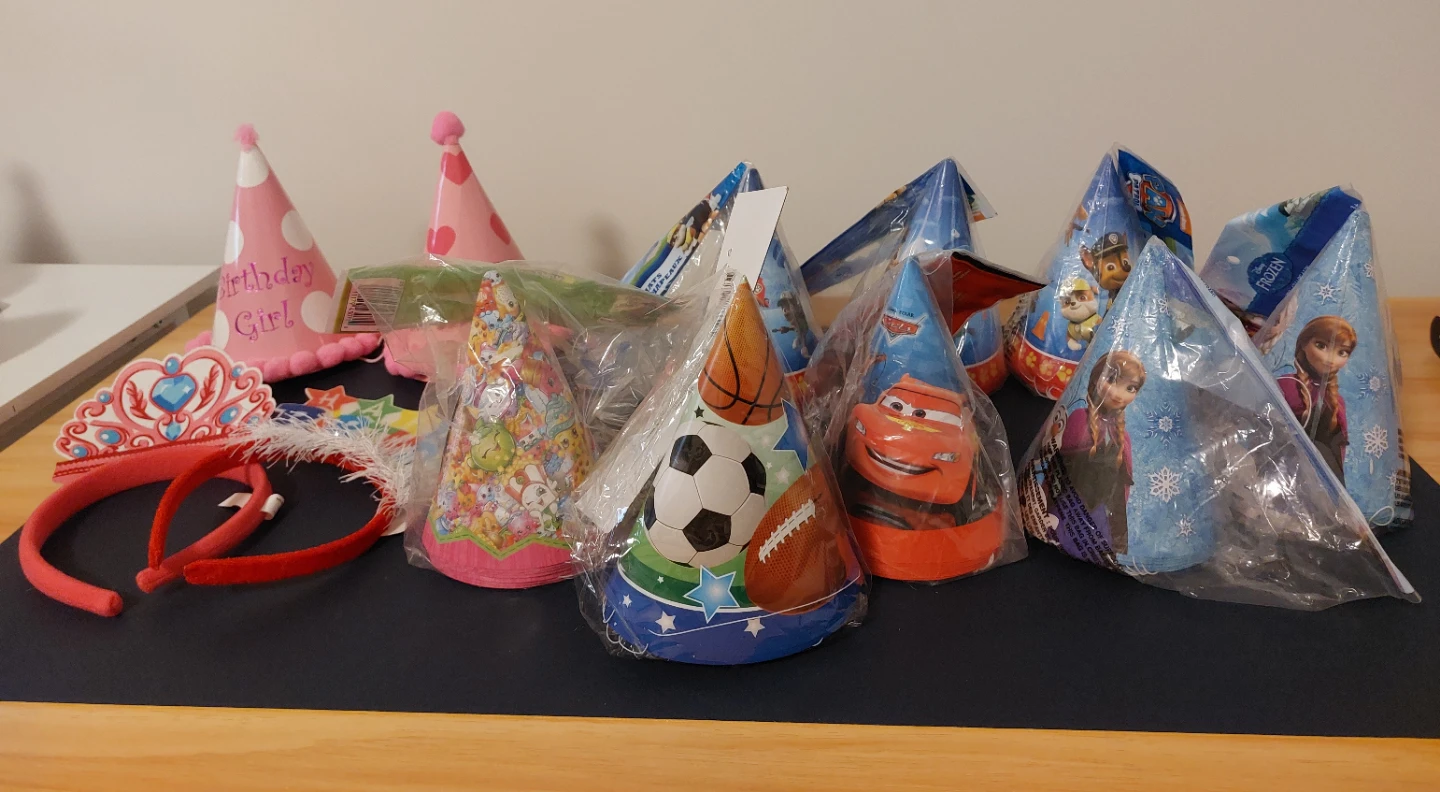 Birthday Party Hats & Headbands Assortment