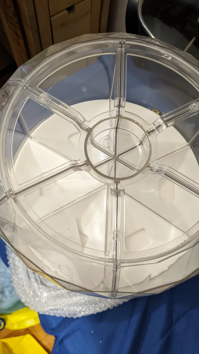 White and Clear 360 rotating rice/Beans/Cereal/Candy dispenser - photo 2