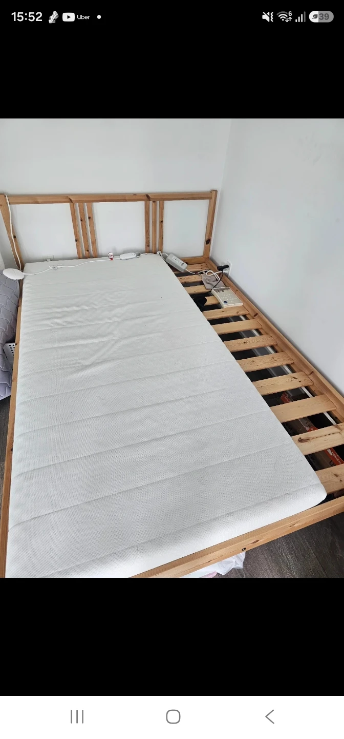 IKEA twin frame + ÅSVANG Foam Mattress