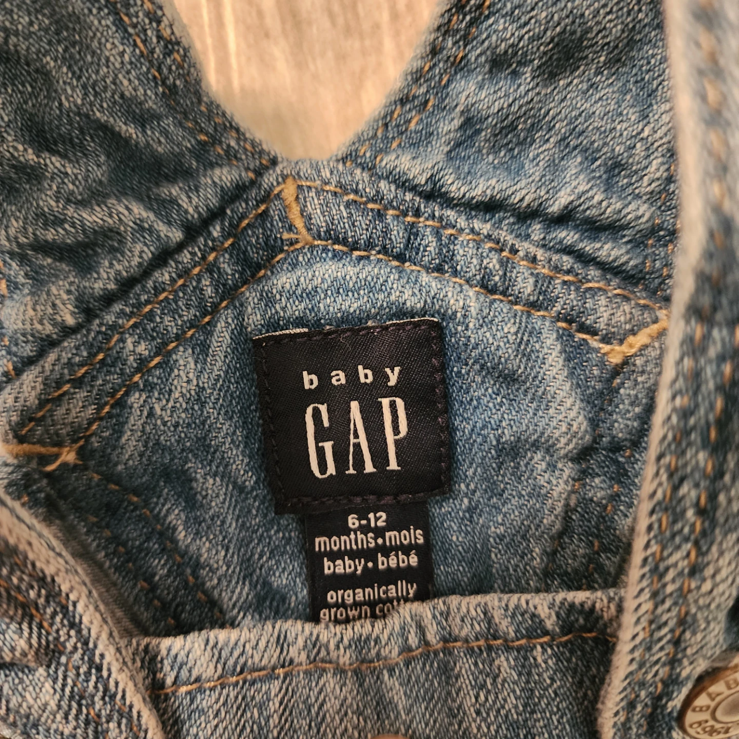 Baby Gap Denim Overalls 6-12 months - photo 2
