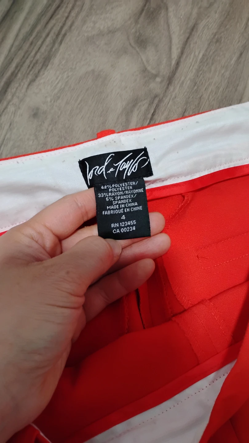 Bright red Lord & Taylor pants in great condition. - photo 2