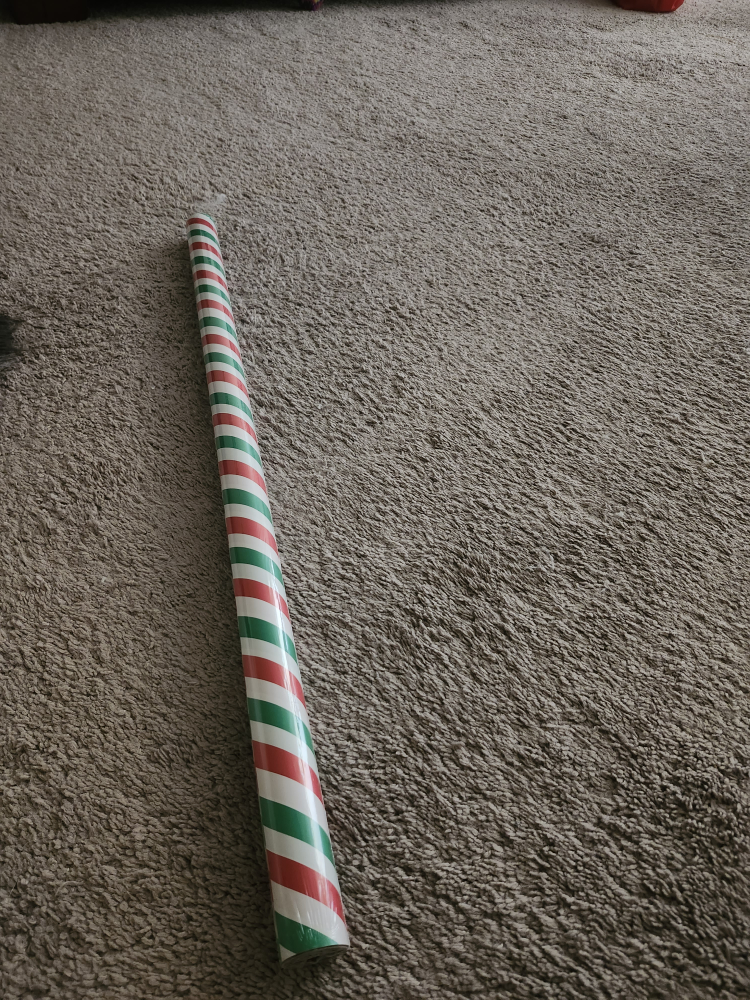 Candy Cane Striped Wrapping Paper Roll