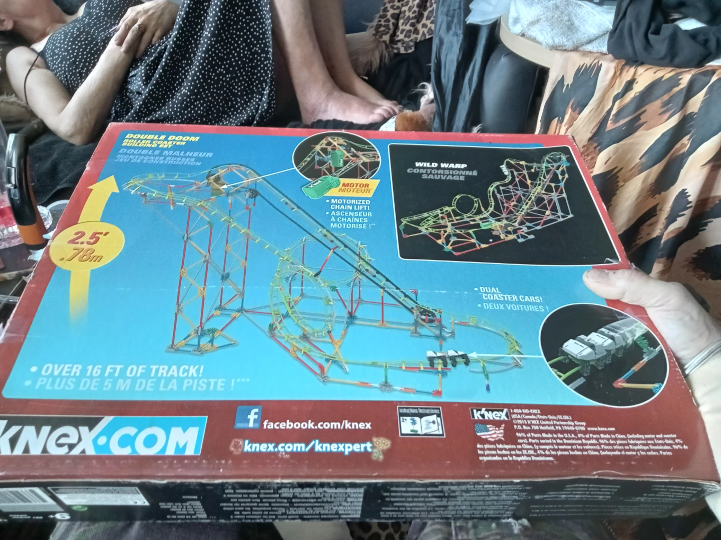 K'NEX Double Doom Roller Coaster Building Set