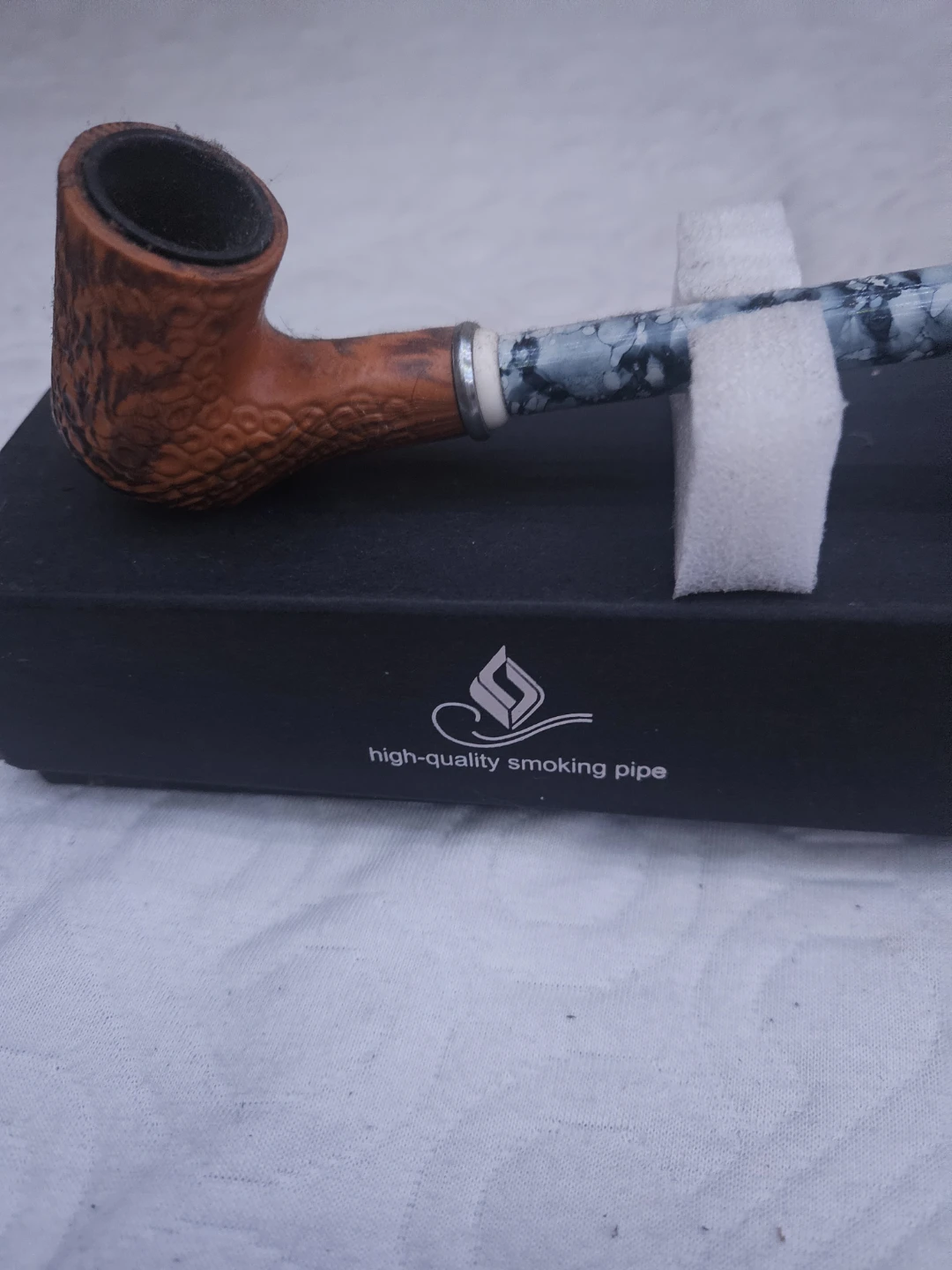 High-Quality Gandalf Inspired Smoking Pipe with Decorative Stem
