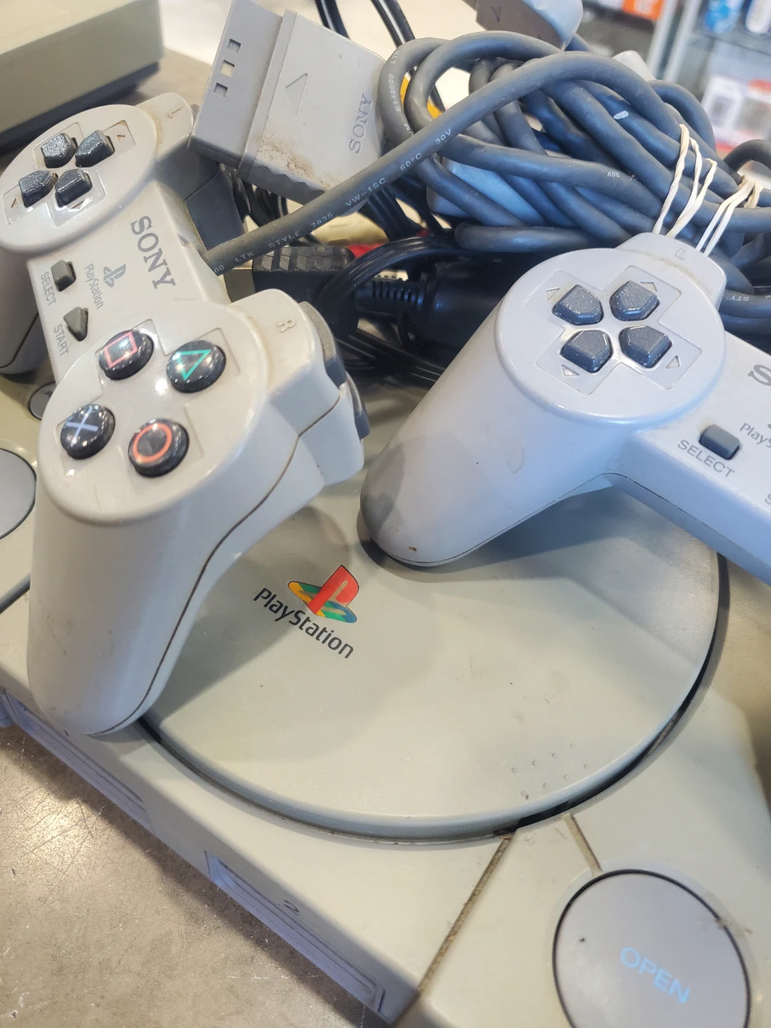Sony PlayStation 1 Console with 2 Controllers - photo 2