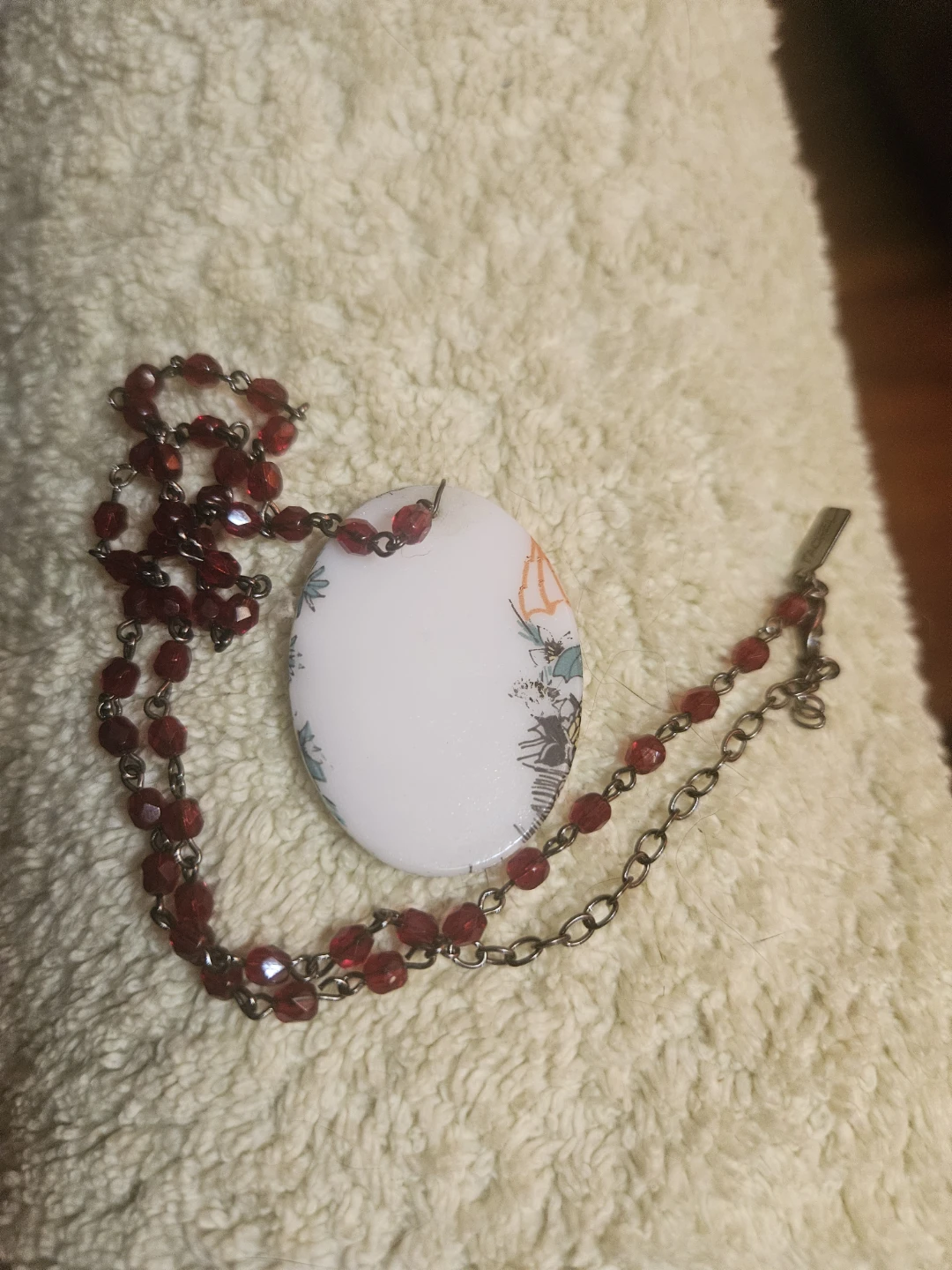 Rachel necklace with red beads - photo 3