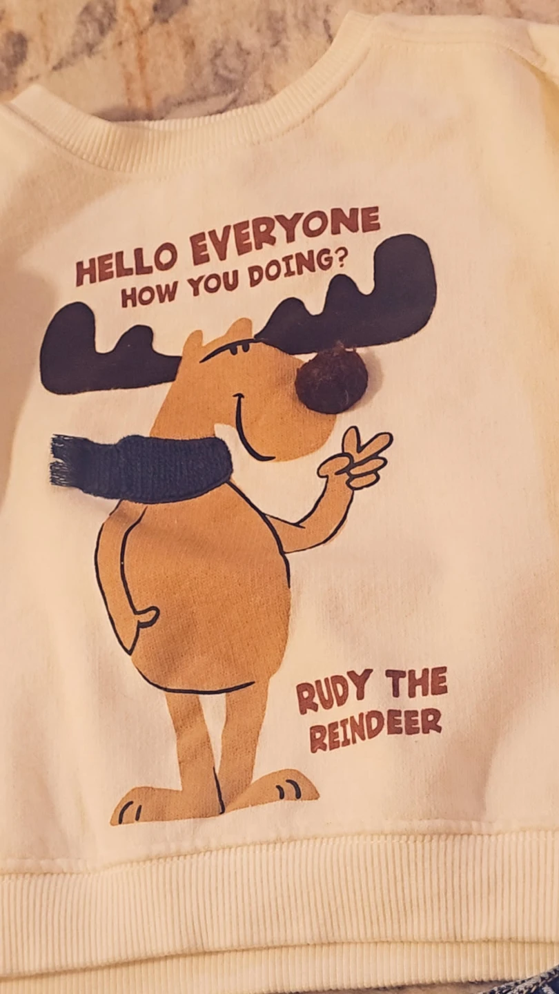 Zara Kids Sweater and Jeans Outfit - Rudy the Reindeer - photo 2