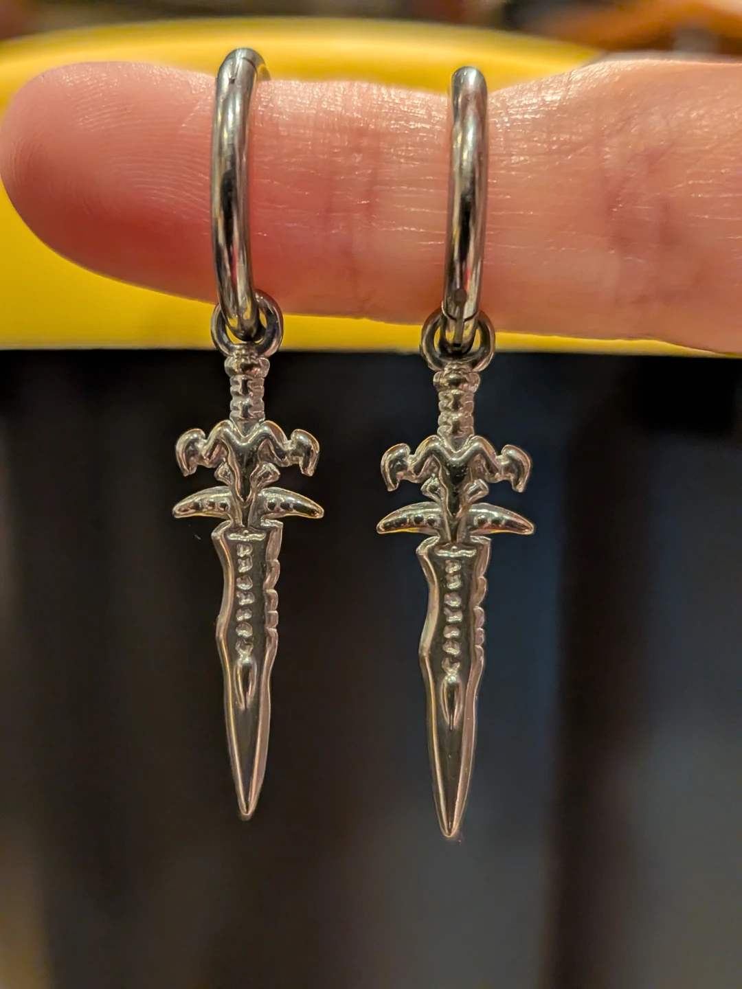 Warcraft Frostmourne Hoop Earrings