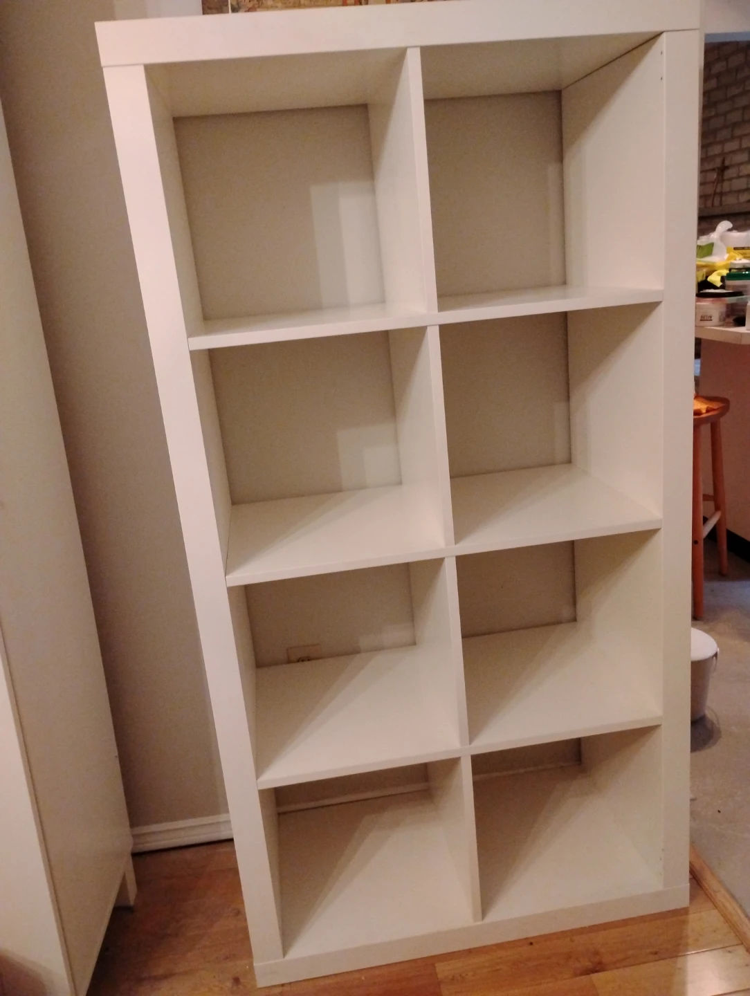 FREE White 8-Cube Storage Shelf