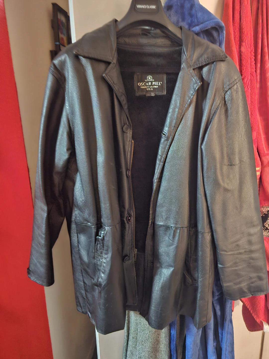 Oscar Piel Black Leather Jacket - photo 2