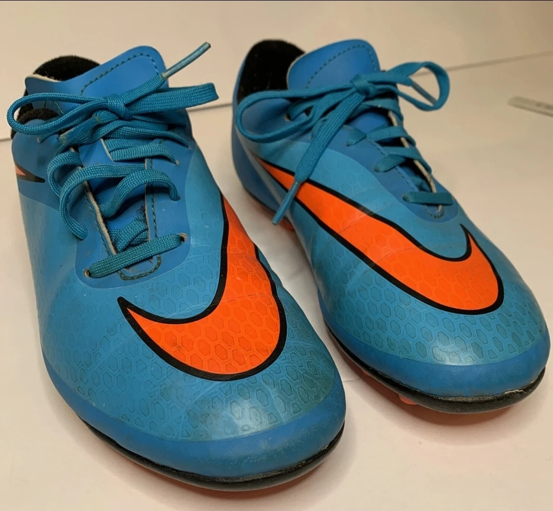 Nike Blue & Orange Soccer Cleats size 3y