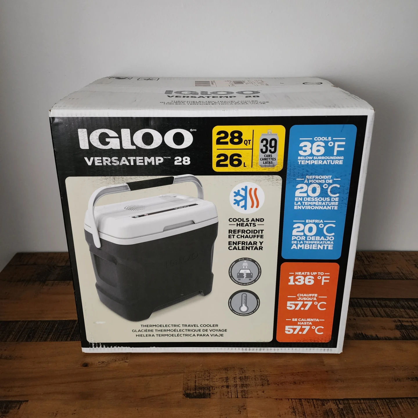 Igloo Versatemp 28 Qt Thermoelectric Travel Cooler - NEW SEALED