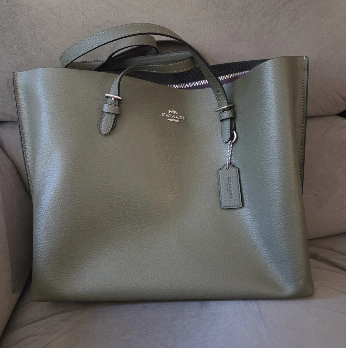 Coach Tote Bag - Olive Green