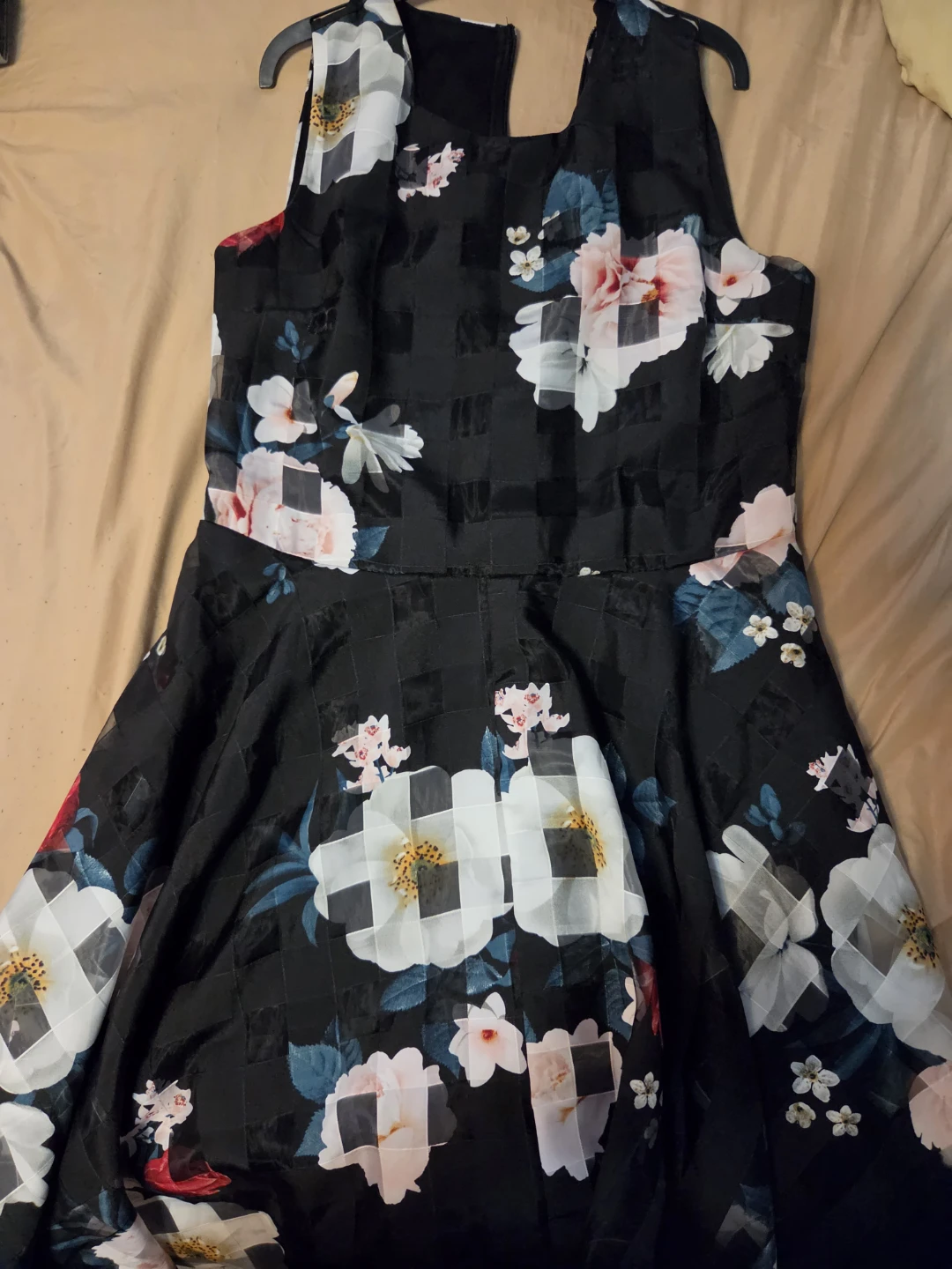 Black floral Suzy Shier dress