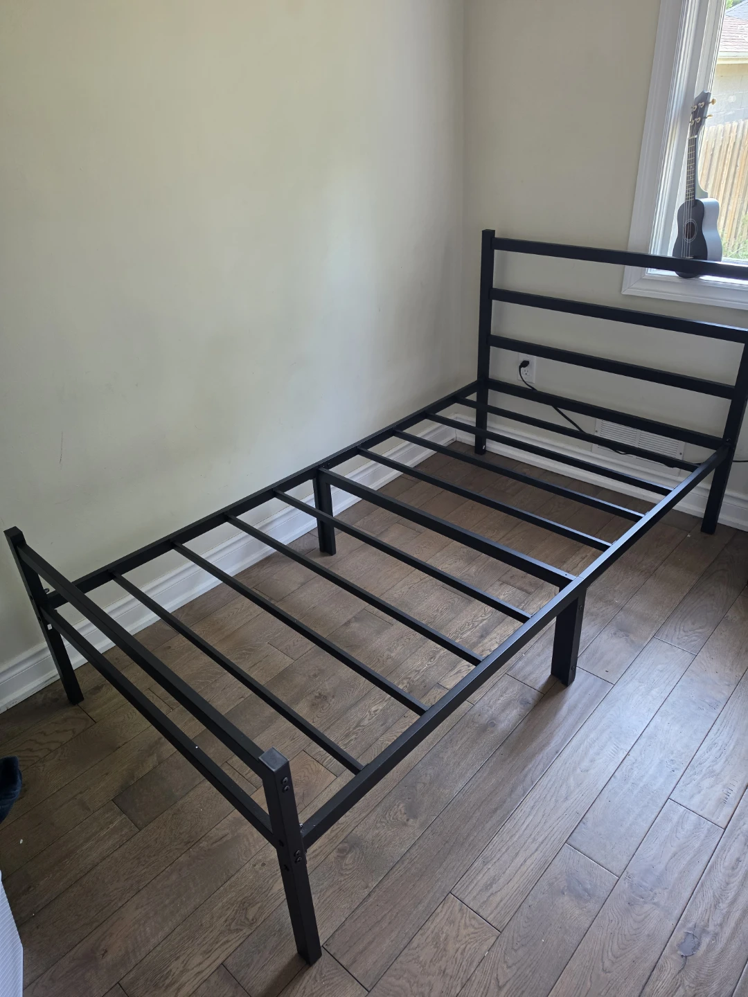 Black Metal Twin Bed Frame - photo 4