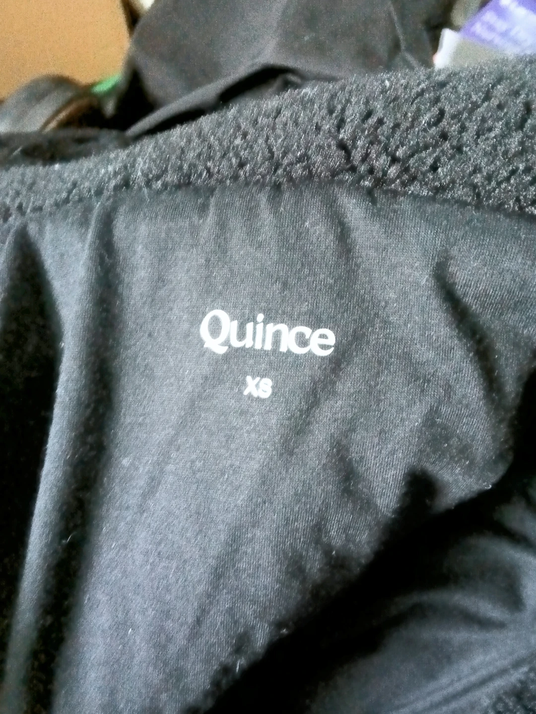 Quince Black Sherpa Cropped Jacket XS - photo 3