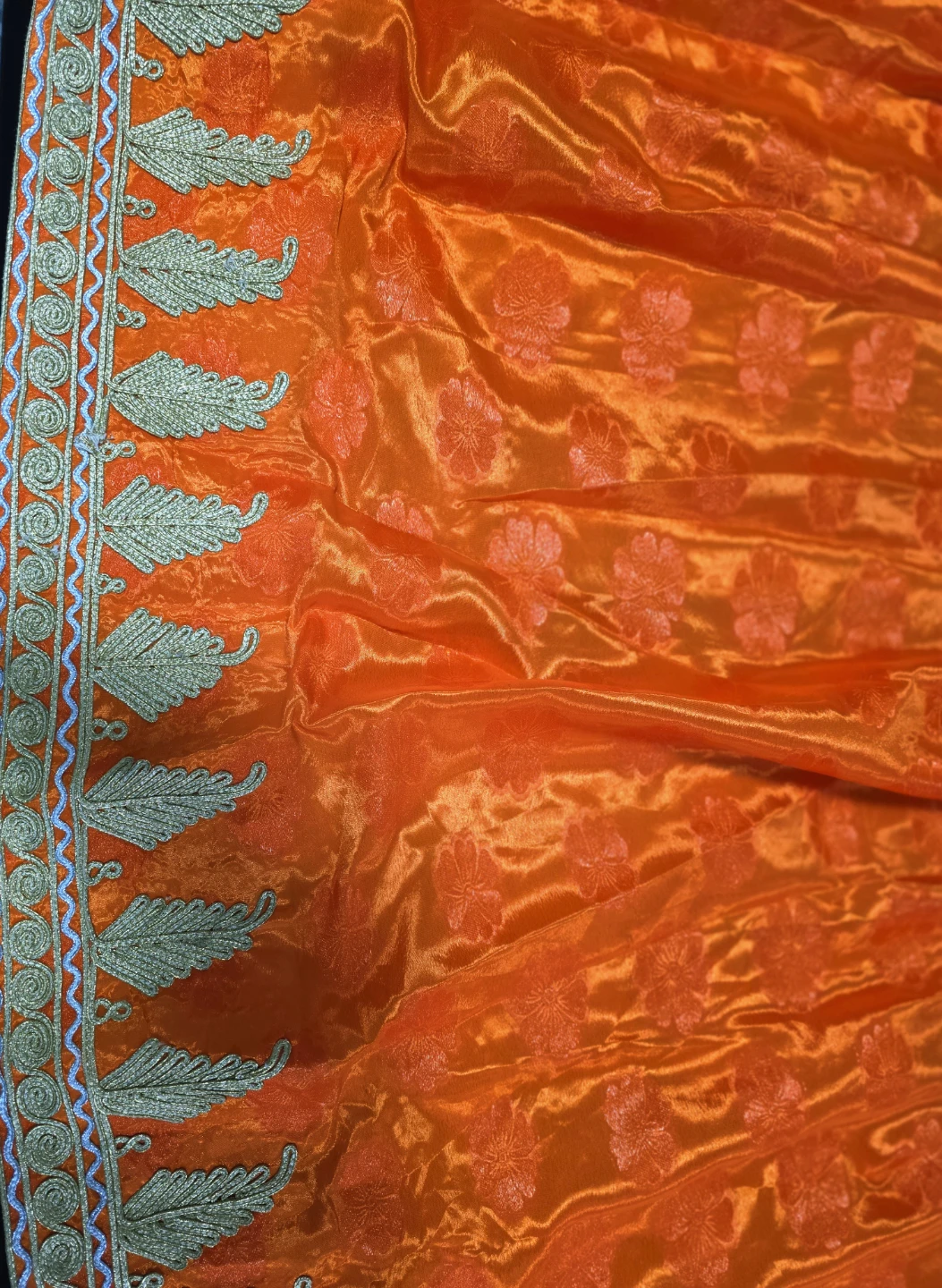 Orange Embroidered Maxi Dress - photo 3