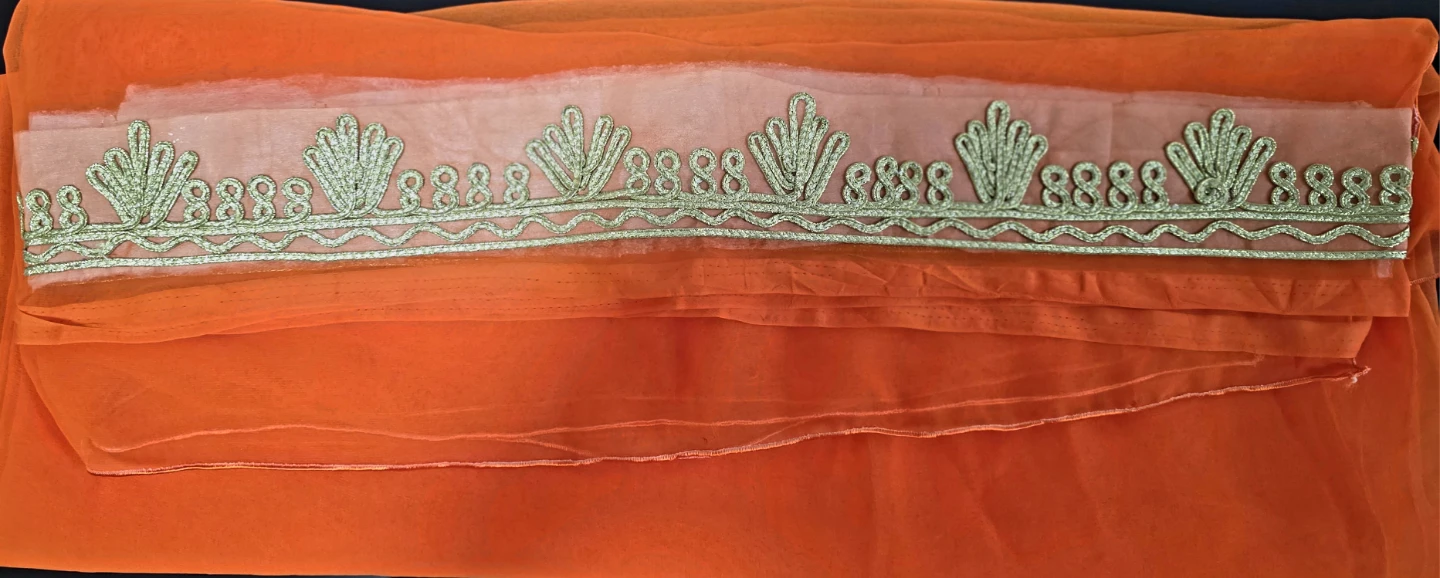 Orange Embroidered Maxi Dress - photo 4