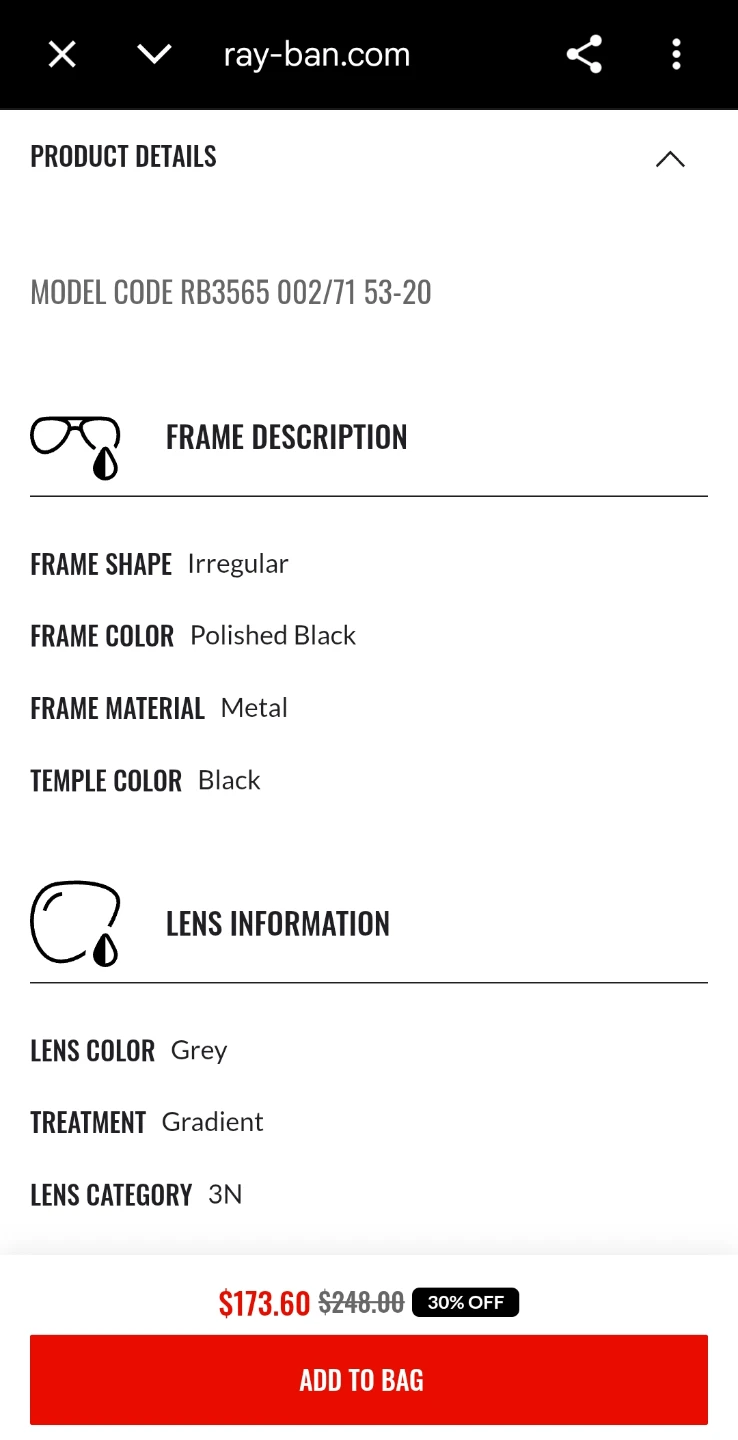 Ray-Ban P 'Jack' Sunglasses - photo 5
