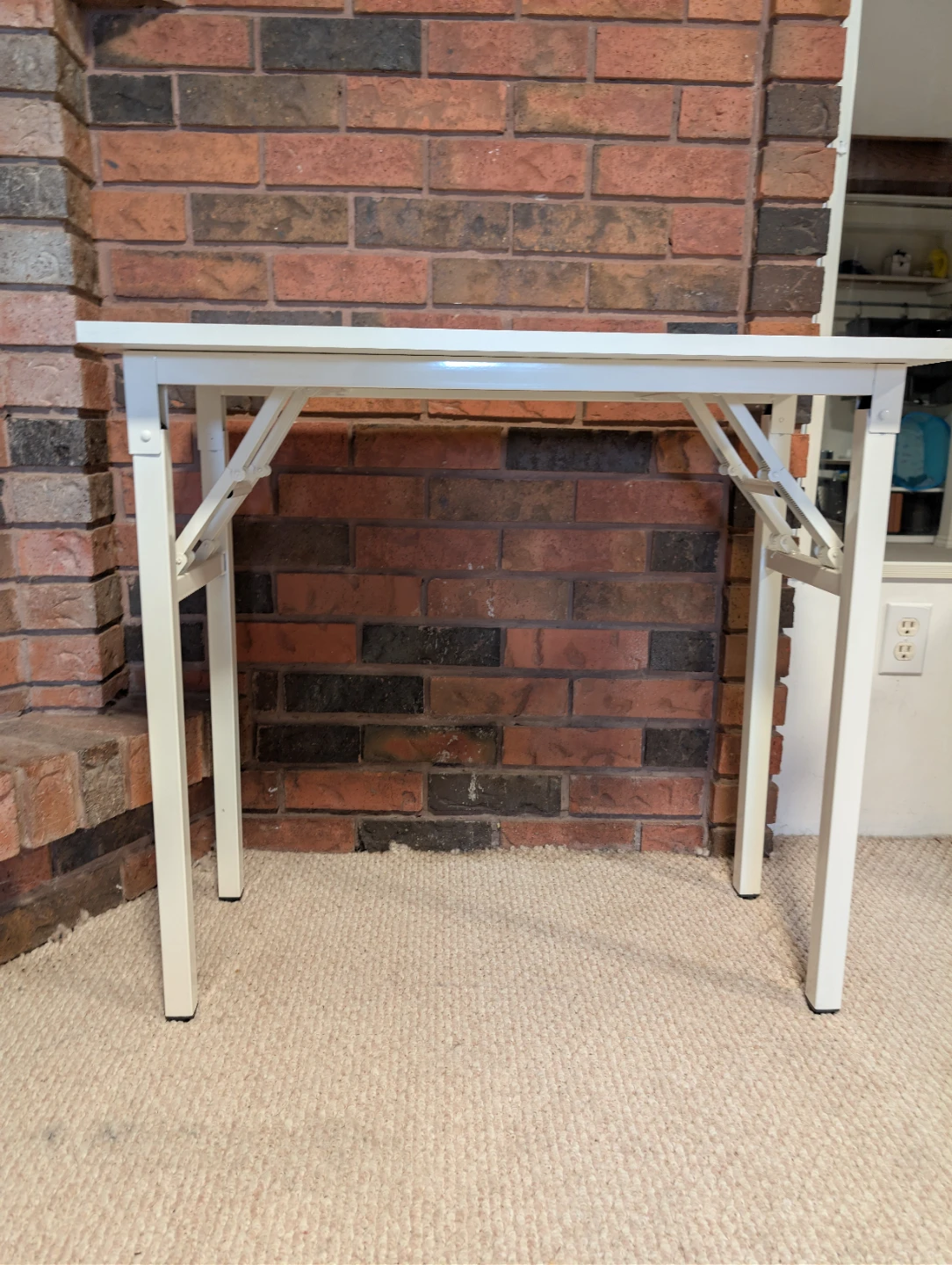 White Folding Desk Table - Set of 2 - photo 2