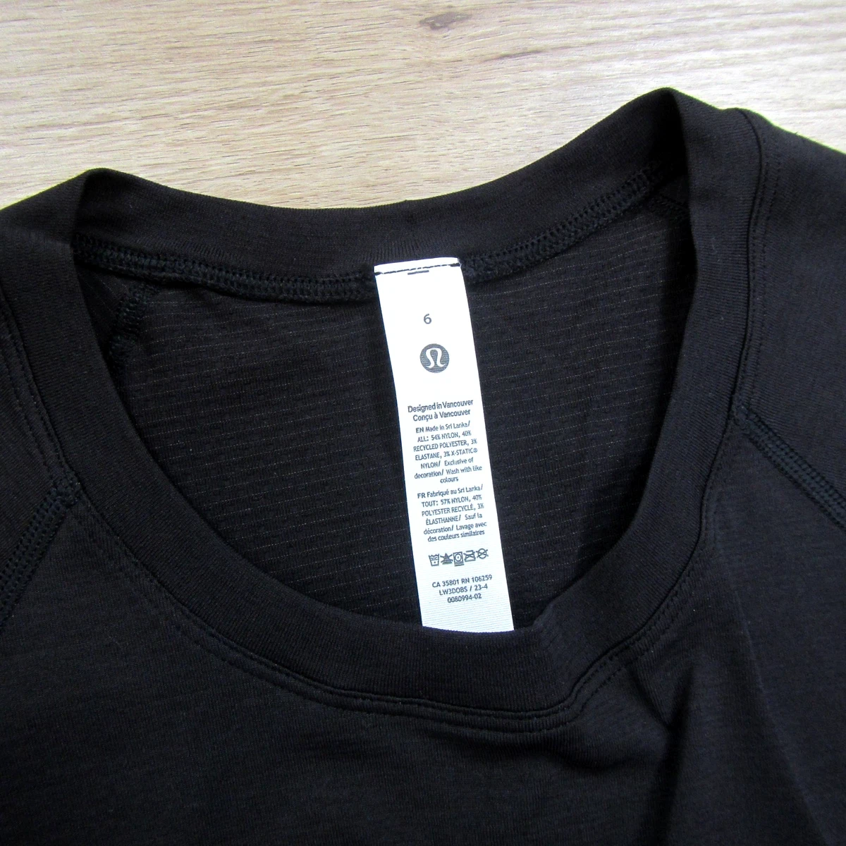 Lululemon Swiftly Tech Long Sleeve *Race Top - Black - Size 6