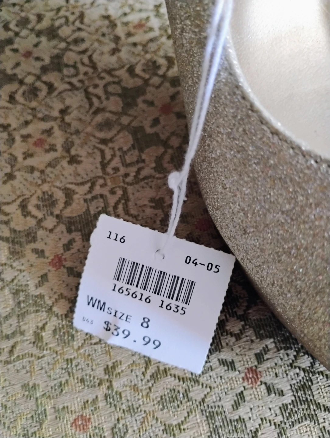 Women's Gold Glitter Heels Size 8 - photo 4