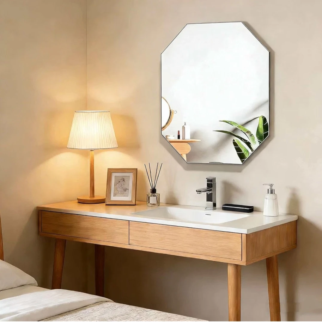 Octagon Shaped Wall Mirror