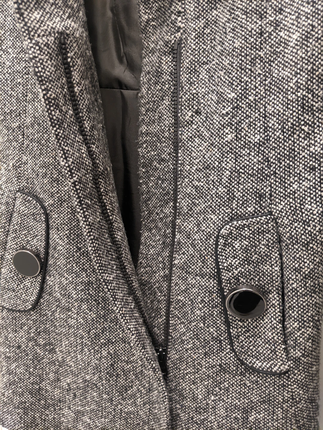 Soia & Kyo Tweed Wool Blend Peacoat Jacket - photo 4