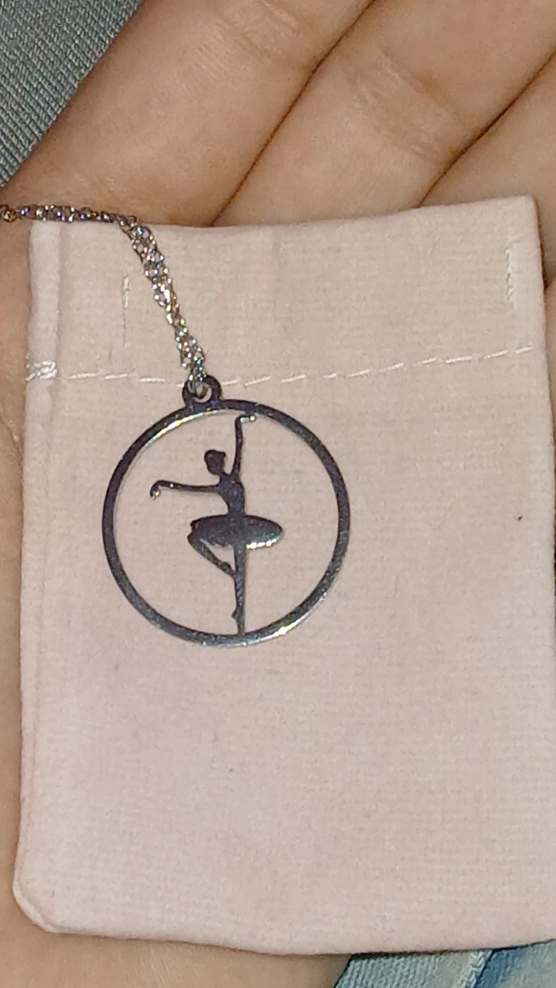 Silver Ballerina Pendant Necklace - photo 2