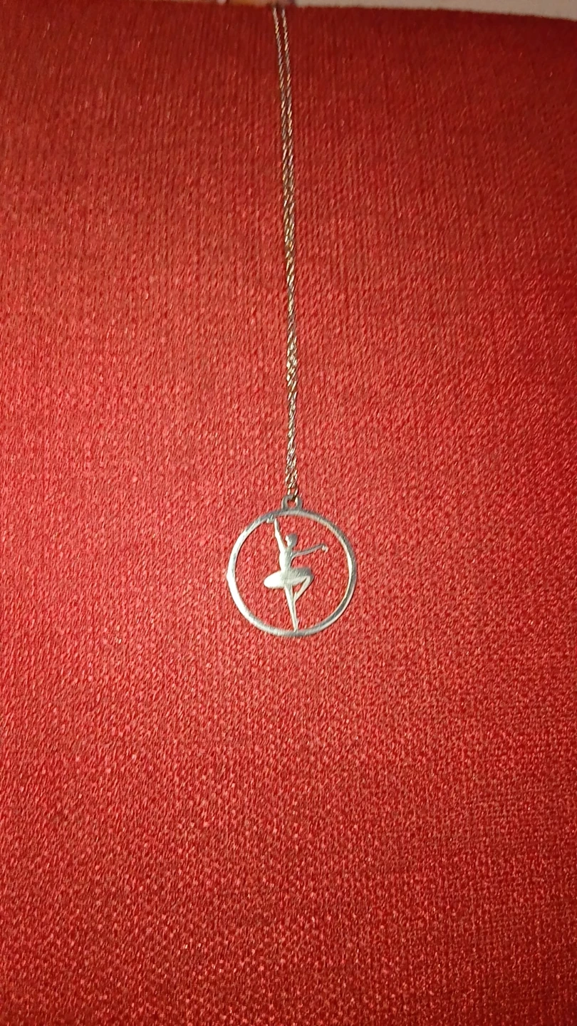 Silver Ballerina Pendant Necklace - photo 3