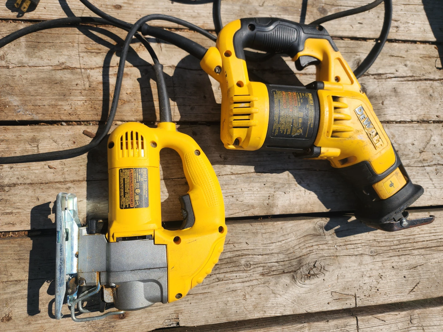 DeWalt Jigsaw DW317 and Reciprocating Saw DWE357