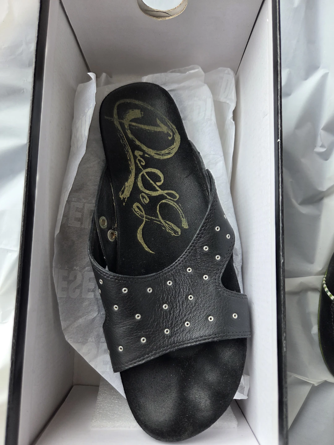Womens Diesel Sandals Black Size 6