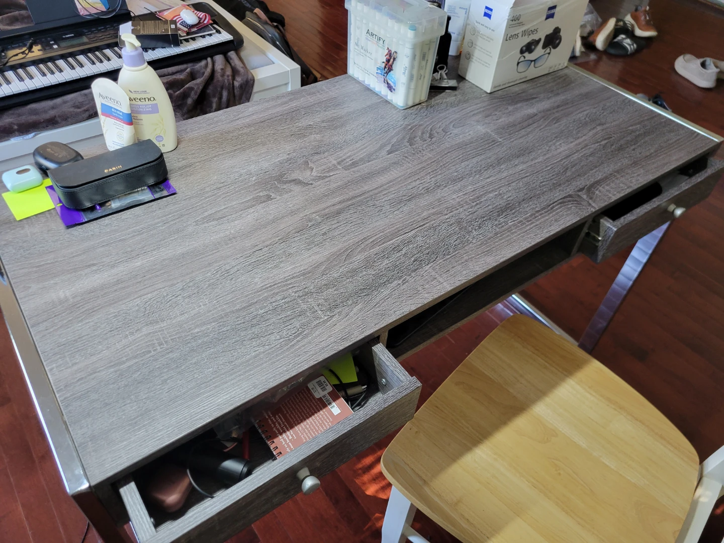 Modern Desk with Drawers - photo 2