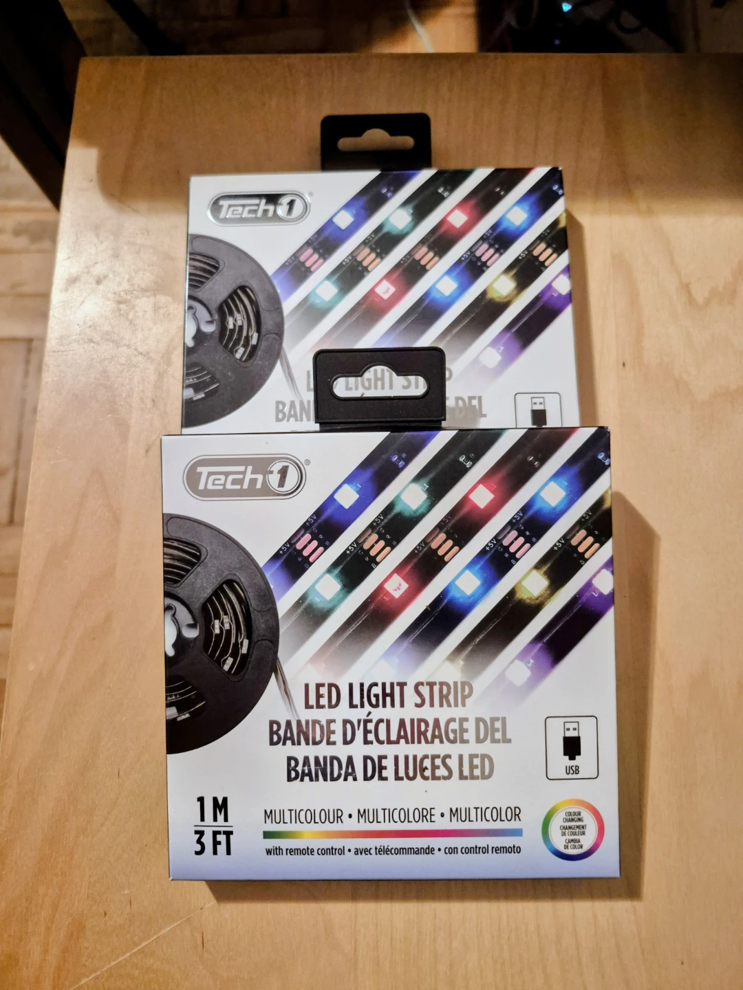 BNIB)2 LED Light Strip 1M/3FT Multicolour