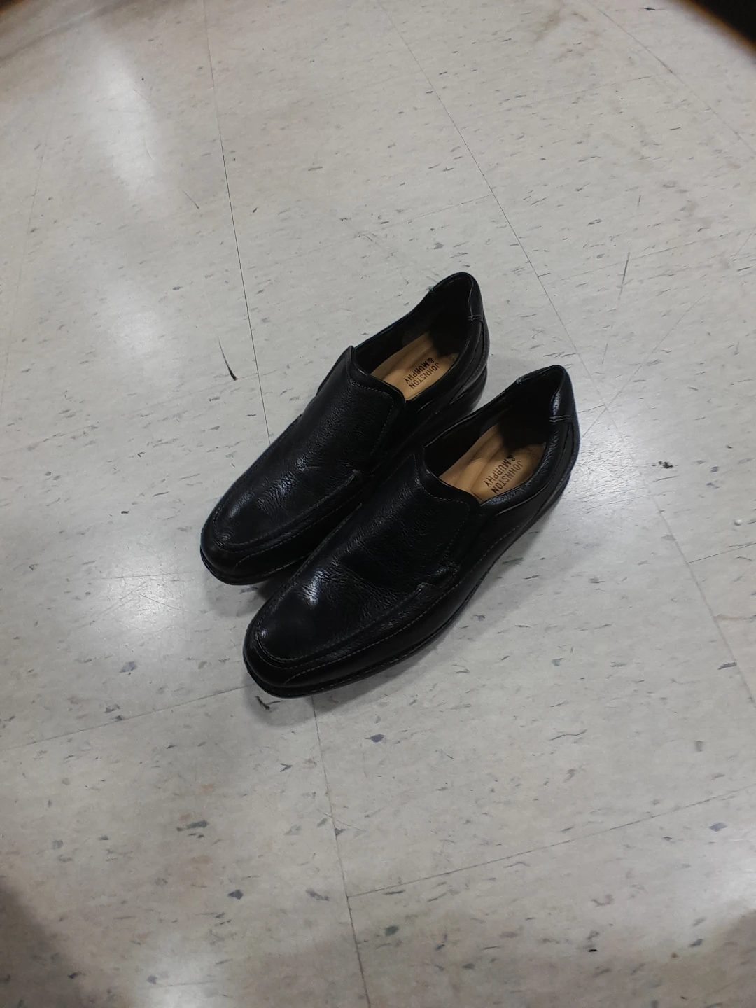 Johnston & Murphy Black Leath Shoes Men's Size 10