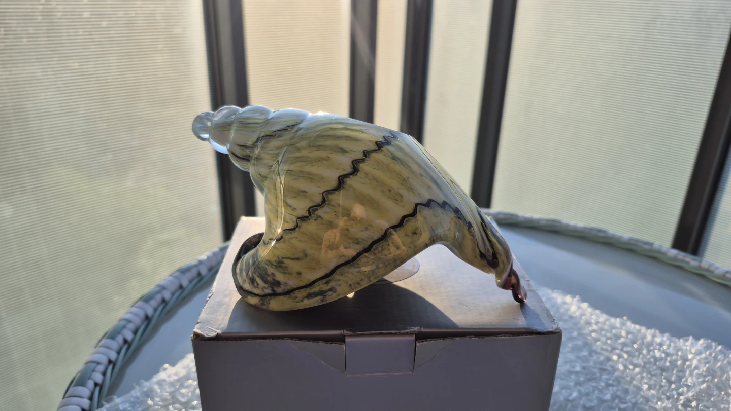 Glass Shell Art - hand crafted, new, vibey!