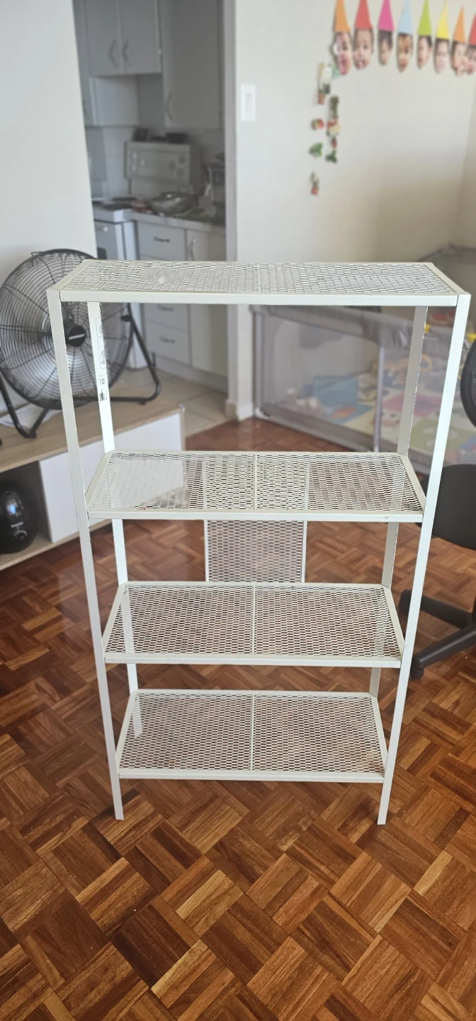 White Metal Shelf Unit - IKEA
