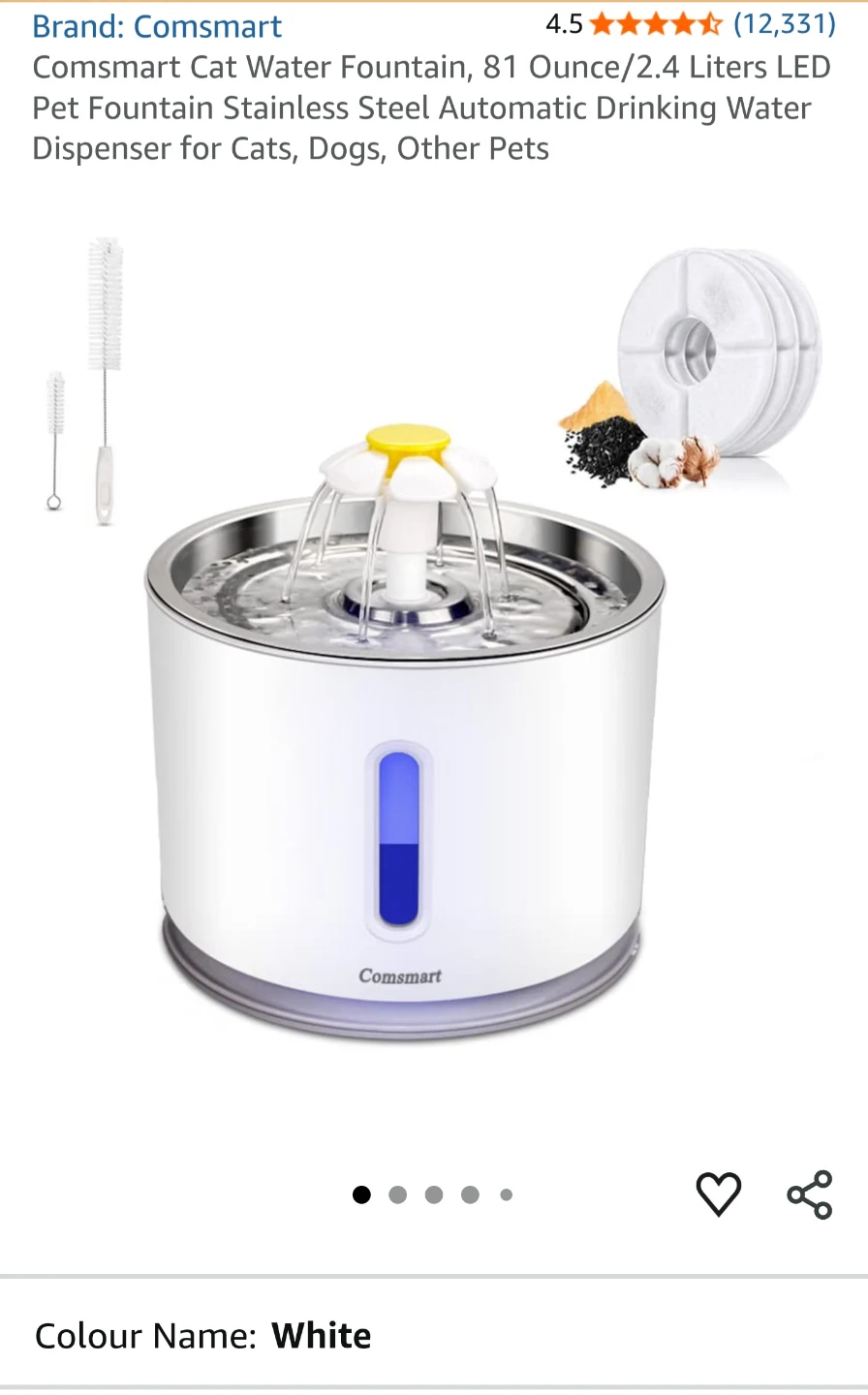 New Comsmart Pet Fountain 2.4L - photo 4