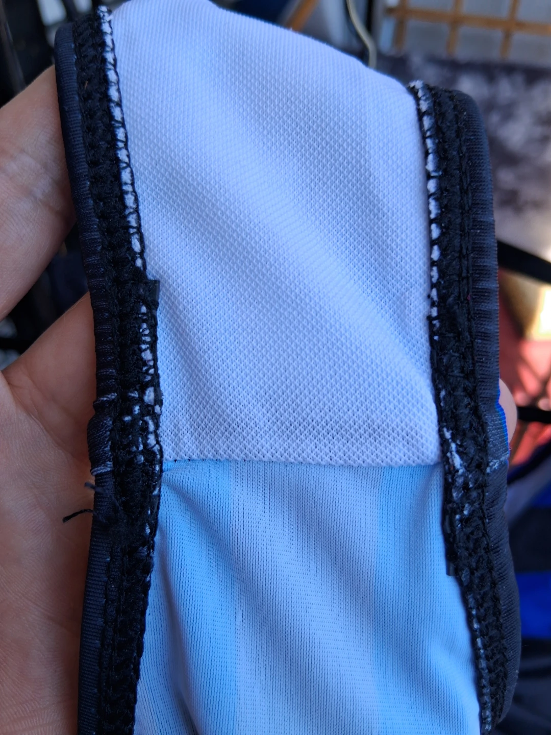 Blue/ black optical illusion swimsuit - photo 4
