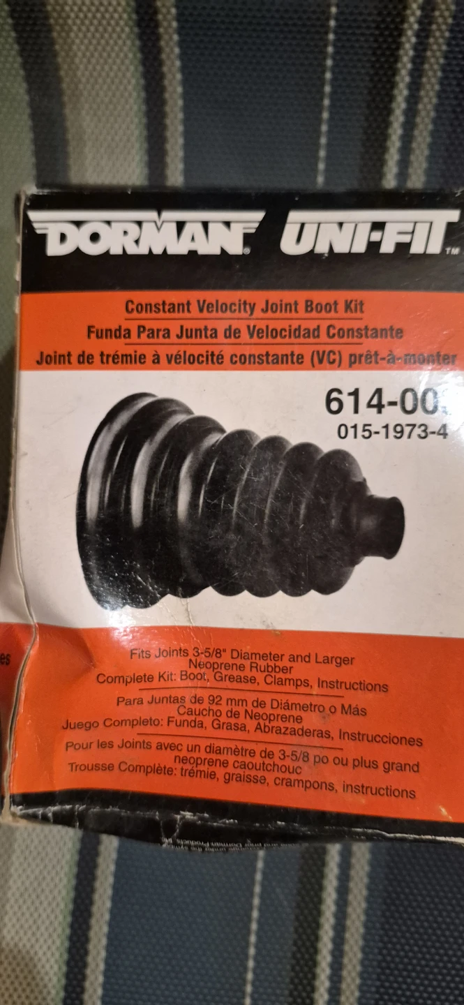Dorman Uni-Fit Constant Velocity Joint Boot Kit 614-004 - photo 3