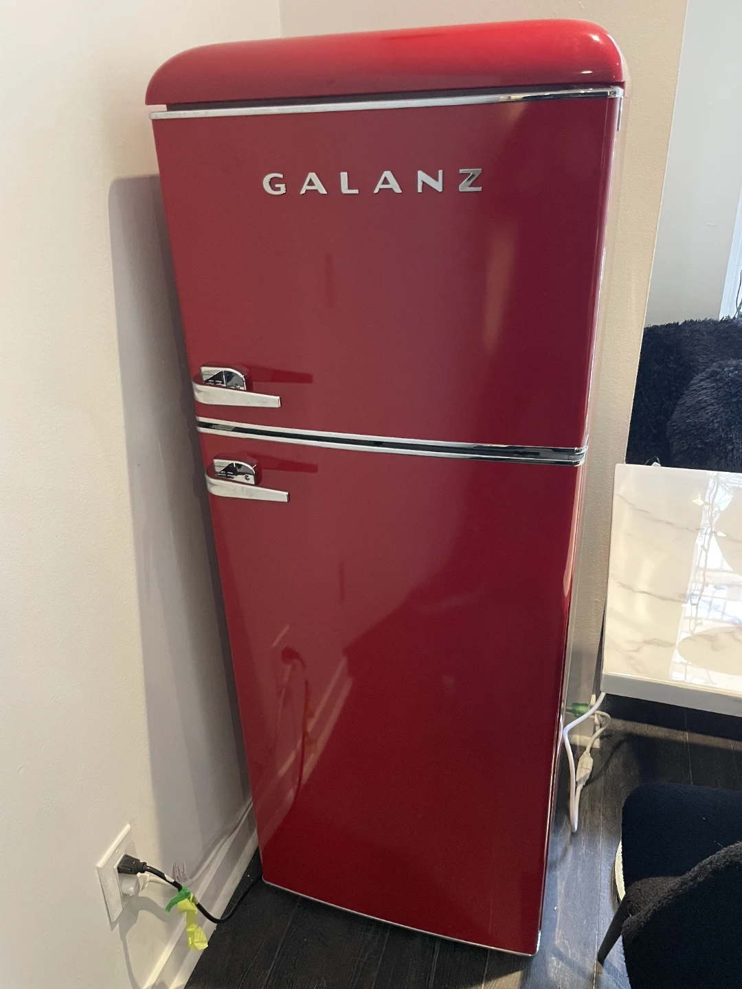 Galanz Red Retro Refrigerator