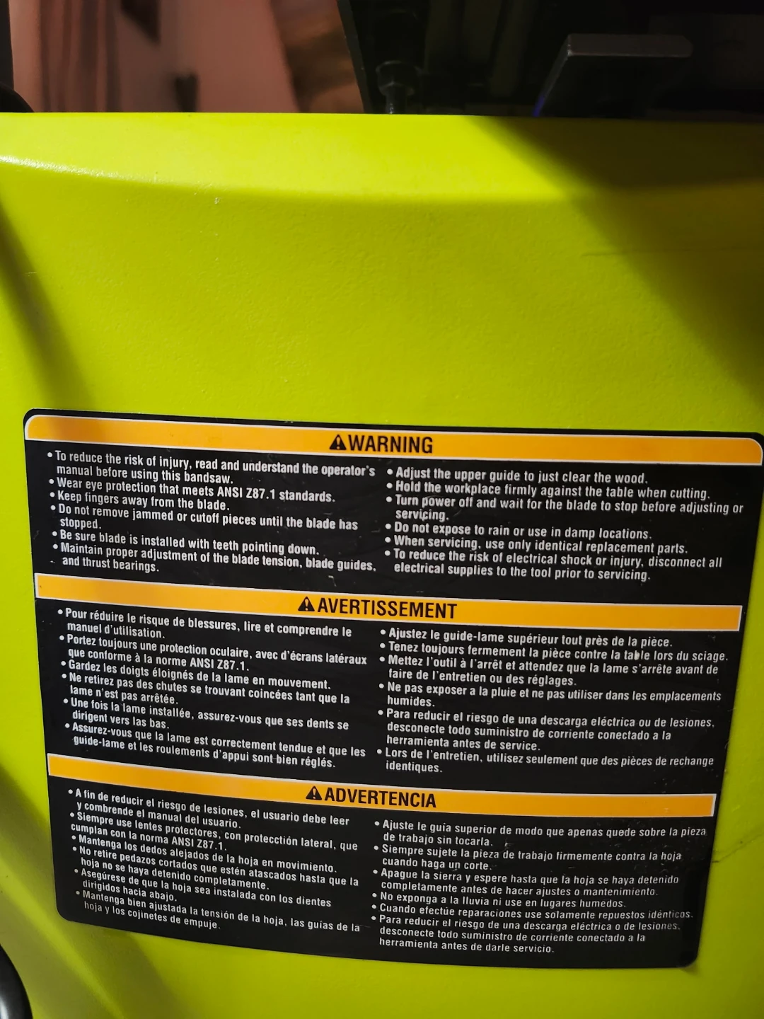 Ryobi BS904G 9-inch Bandsaw - photo 3