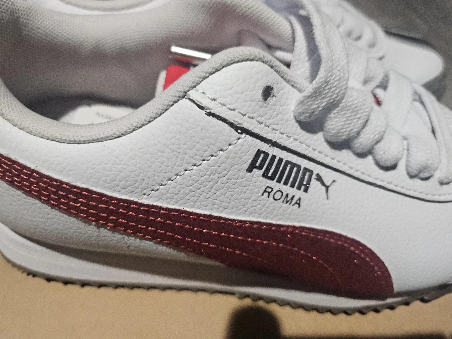 Puma Roma White Red Sneakers - photo 5