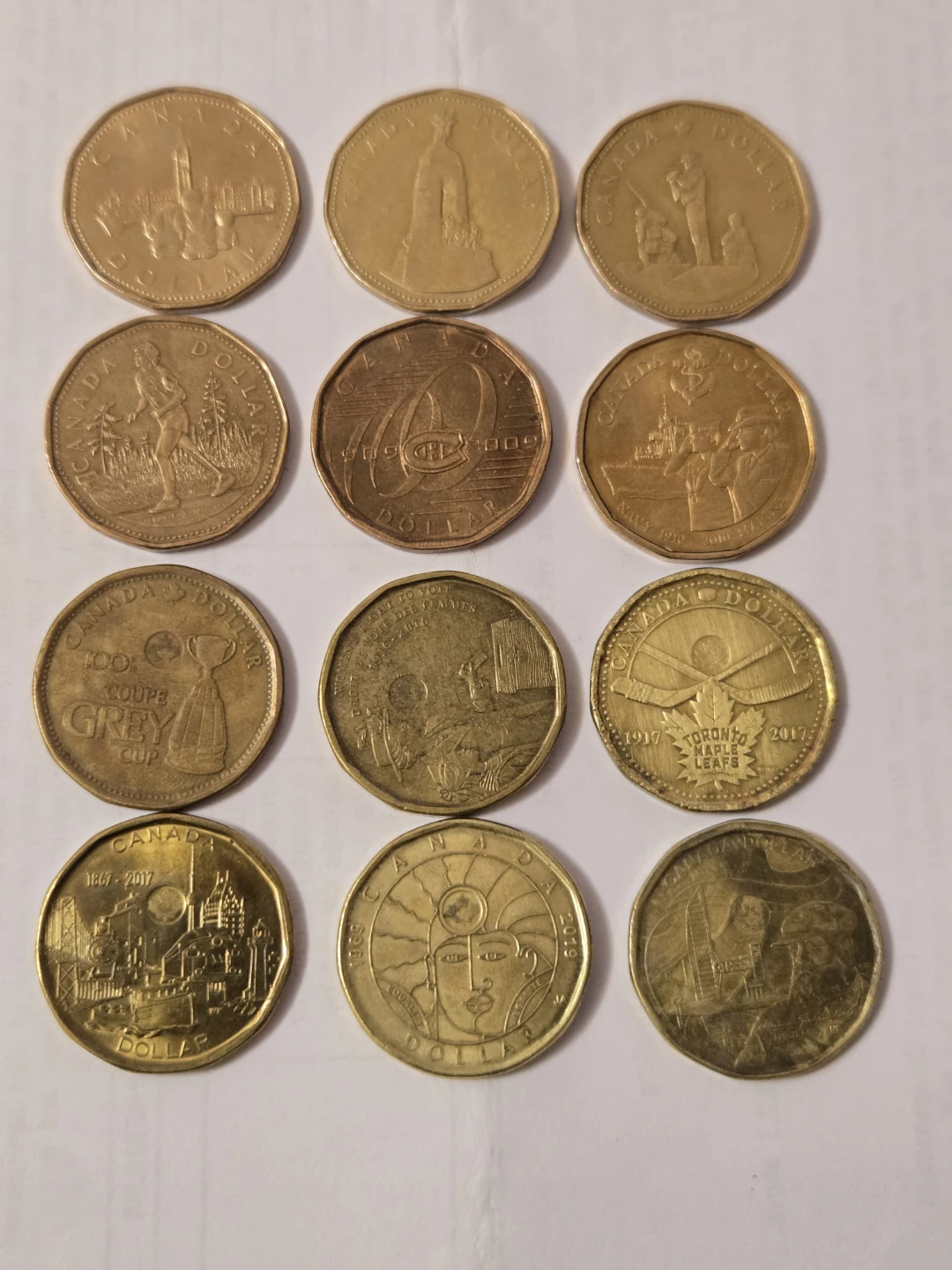 Canadian Dollar Coins Collection