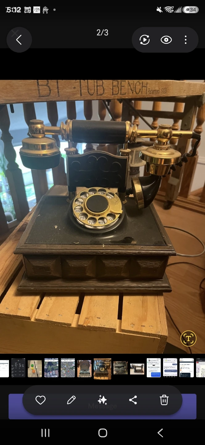 Antique Rotary Dial Telephone