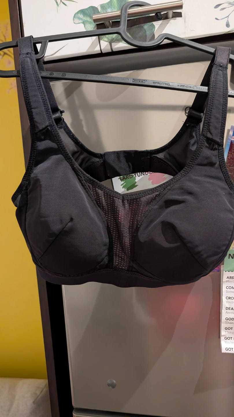 Black Sports Bra Size S