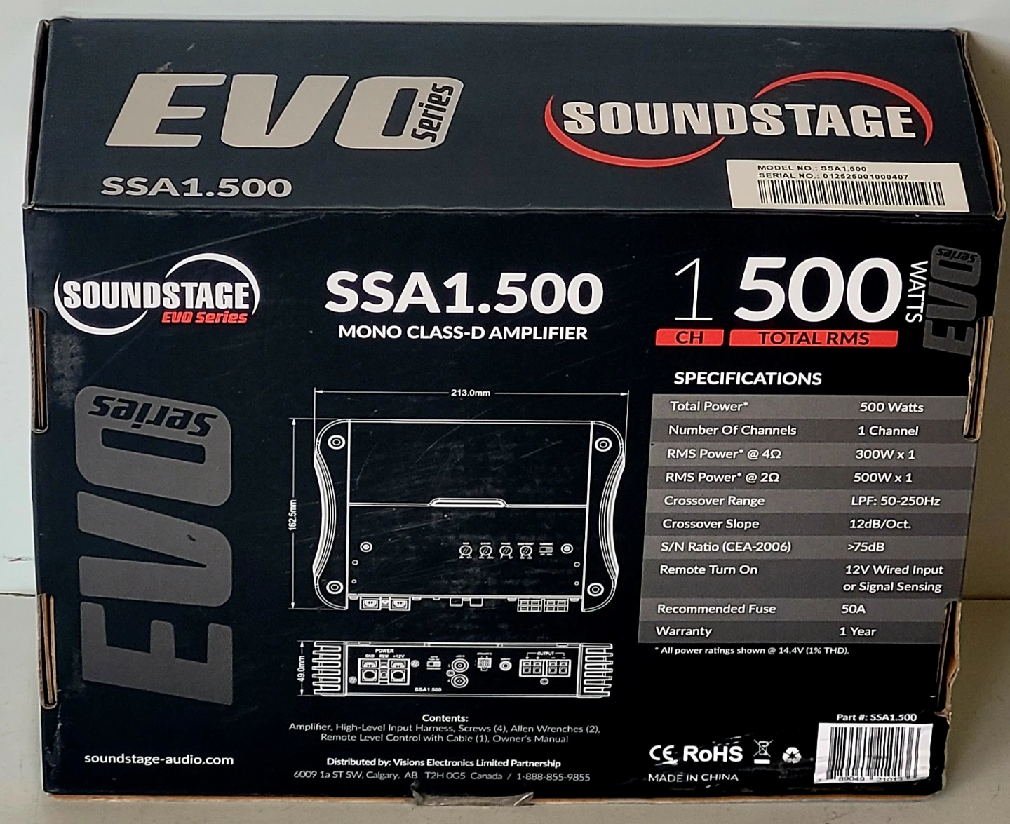 SoundStage 500w Mono Amplifier SSA1500 (32795322) - photo 4