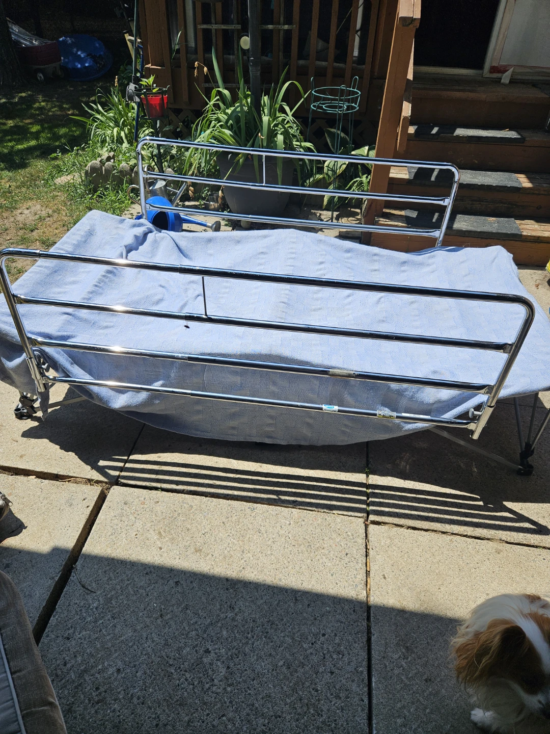 Chrome Metal Bed Rails - photo 2