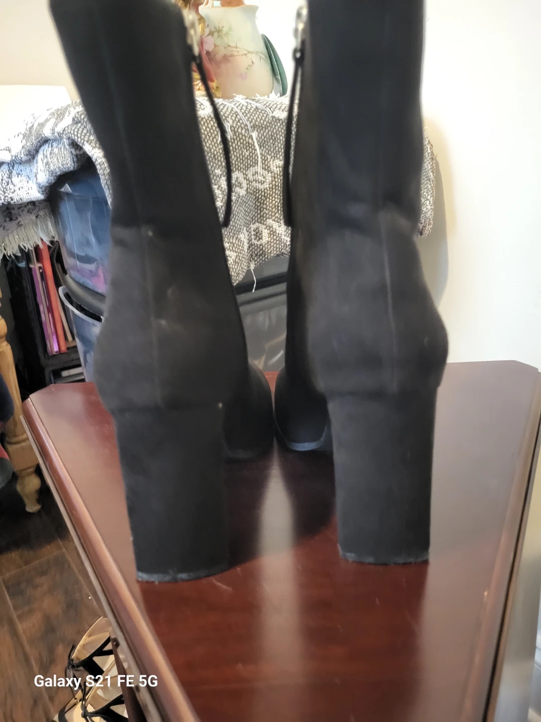 Worthington Black Suede Ankle Boots - photo 5